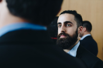 Man Wearing Black and Blue Suit Man Wearing Black and Blue Suit