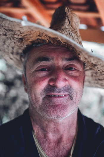 Man Wearing Brown Hat Man Wearing Brown Hat