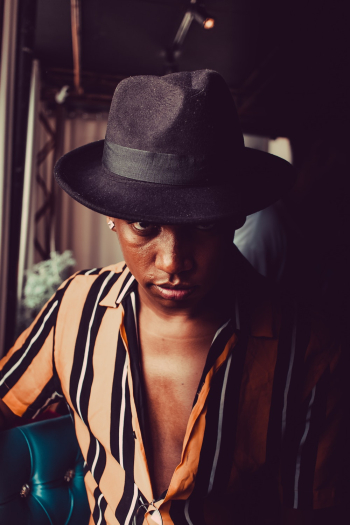 Man Wearing Fedora Hat Man Wearing Fedora Hat