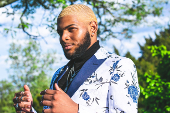 Man Wearing Floral Suit Man Wearing Floral Suit