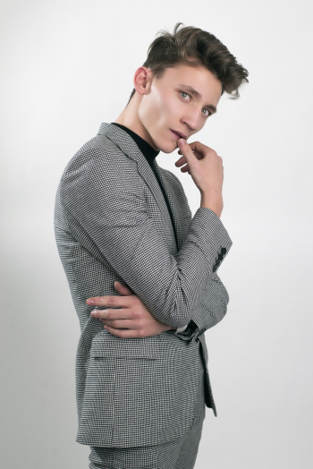 Man Wearing Gray Suit Man Wearing Gray Suit