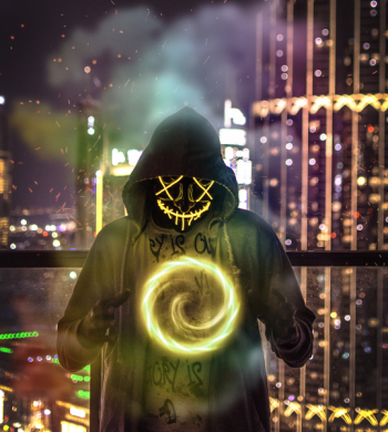 Man Wearing Hoodie Forming Chakra Wallpaper Man Wearing Hoodie Forming Chakra Wallpaper