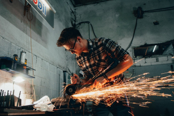 Man Welding Iron Man Welding Iron