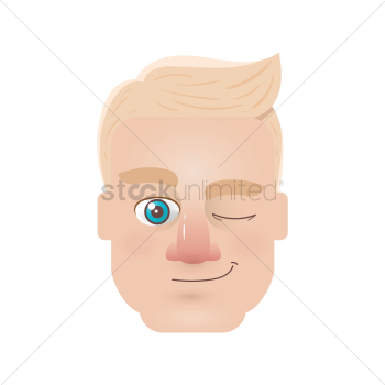 Man winking Man winking