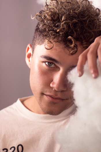 Man with Curly Hair Man with Curly Hair