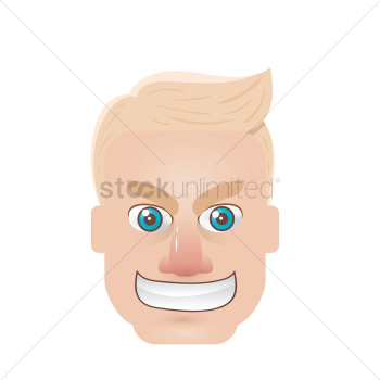 Man with grinning face Man with grinning face