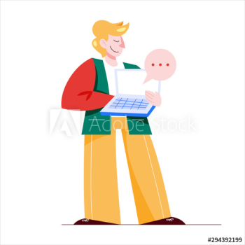 Man with laptop computer