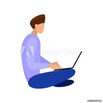 Man with laptop computer