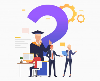 Man working with computer, people talking Free Vector Man working with computer, people talking Free Vector