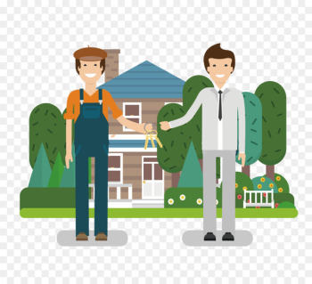 Management, Service, House, People, Cartoon PNG Management, Service, House, People, Cartoon PNG