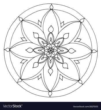 Mandala 3 image vector image Mandala 3 image vector image