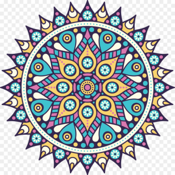 Mandala Buddhism Icon - Multicolored Mandala Mandala Buddhism Icon - Multicolored Mandala