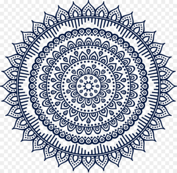 Mandala Buddhism Ornament Pattern - Blue Mandala pattern Mandala Buddhism Ornament Pattern - Blue Mandala pattern