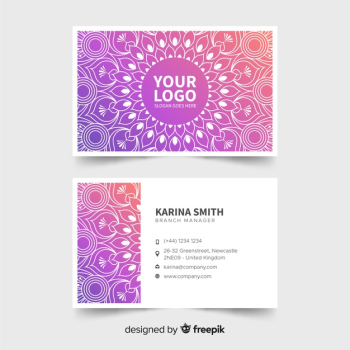 Mandala business card template