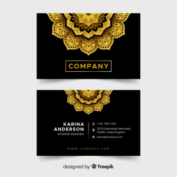 Mandala business card template