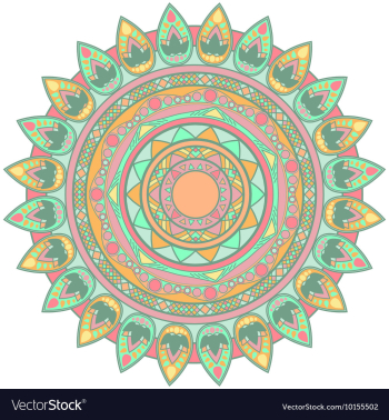 Mandala design element vector image Mandala design element vector image