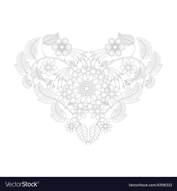 mandala floral coloring page adults kdp