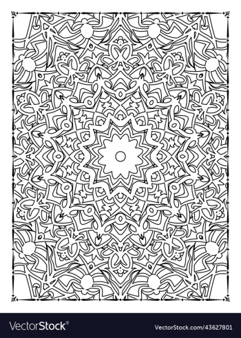 mandala floral coloring page adults kdp