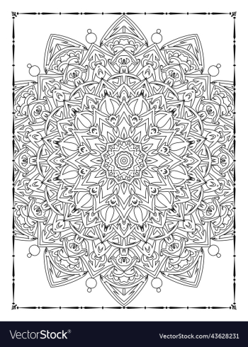 mandala floral coloring page adults kdp