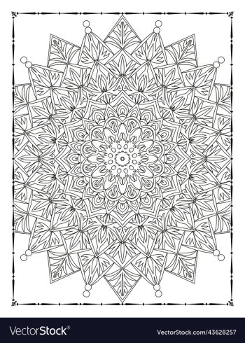 mandala floral coloring page adults kdp