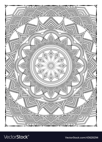 mandala floral coloring page adults kdp