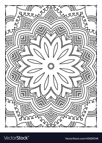 mandala floral coloring page adults kdp