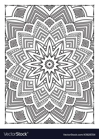 mandala floral coloring page adults kdp