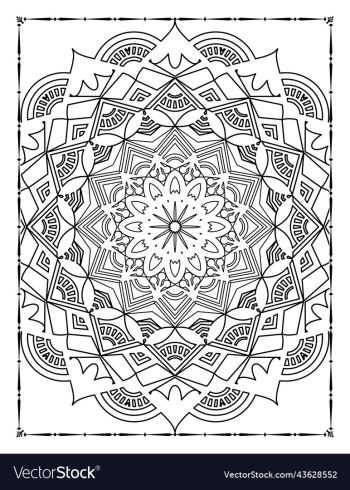 mandala floral coloring page adults kdp