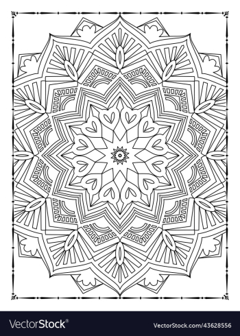 mandala floral coloring page adults kdp