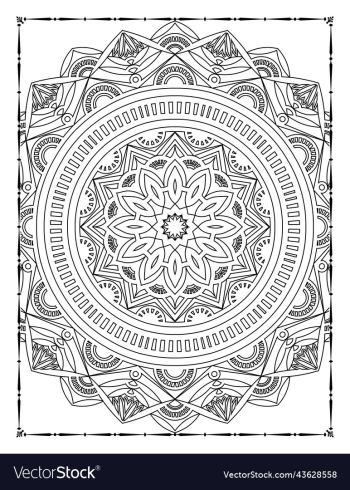 mandala floral coloring page adults kdp