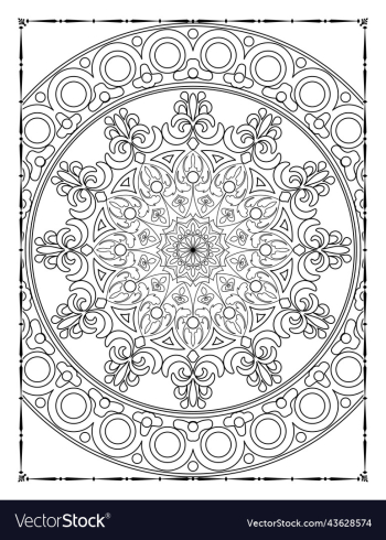 mandala floral coloring page adults kdp