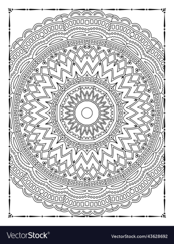 mandala floral coloring page adults kdp