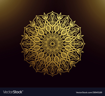 mandala golden gradient circle with gold mandala golden gradient circle with gold
