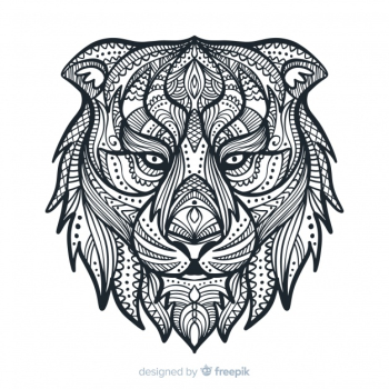 Mandala lion Mandala lion