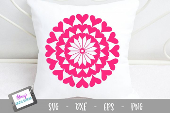 Mandala SVG - Heart mandala svg Mandala SVG - Heart mandala svg