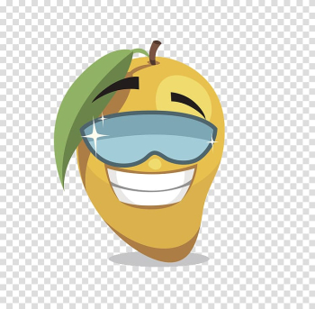 Mango Fruit Cartoon , Glasses pear transparent background PNG clipart Mango Fruit Cartoon , Glasses pear transparent background PNG clipart