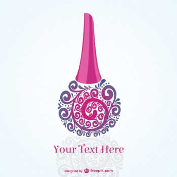 Manicure logo template Manicure logo template