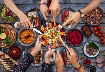 Many types of kebab on the table like beyti kebab Many types of kebab on the table like beyti kebab