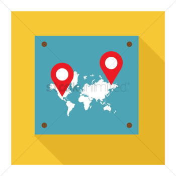 Map indicator on map Map indicator on map