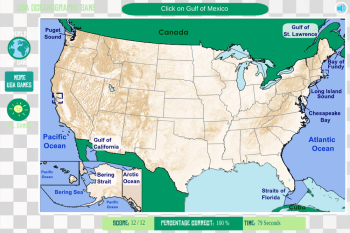 Map of the United States and Gulf of Mexico Map of the United States and Gulf of Mexico