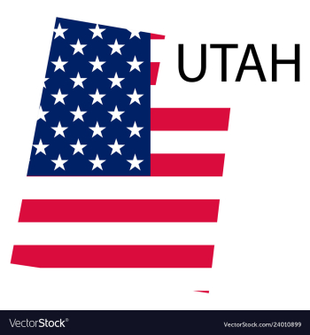Map of utah vector image Map of utah vector image