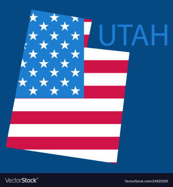 Map of utah vector image Map of utah vector image