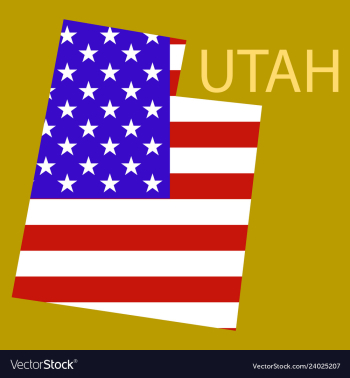 Map of utah vector image Map of utah vector image