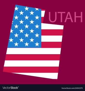 Map of utah vector image Map of utah vector image