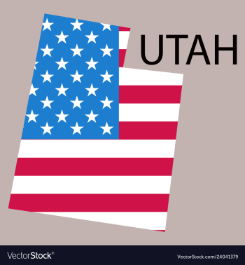 Map of utah vector image Map of utah vector image
