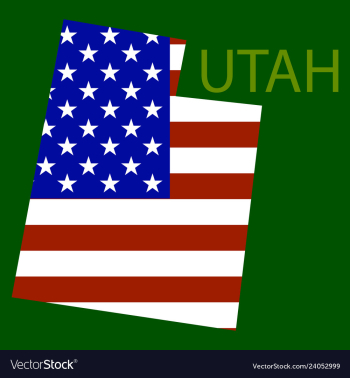 Map of utah vector image Map of utah vector image