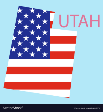 Map of utah vector image Map of utah vector image