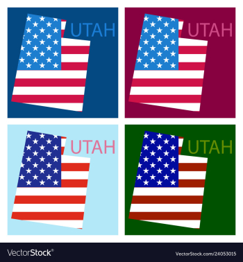 Map of utah vector image Map of utah vector image