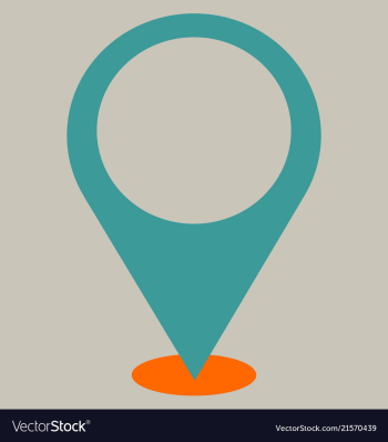 Map pin indicate location vector image