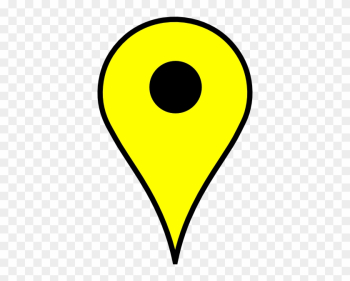 Map Pin Yellow Clip Art At Clker - Google Map Pin Yellow